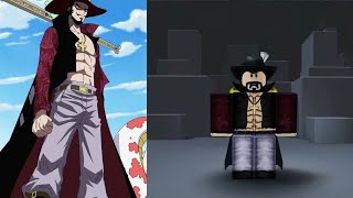 How to make Dracule Mihawk (One Piece) in Roblox - YouTube