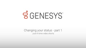 Genesys University: Changing Your Status in Interaction Desktop - Part 1