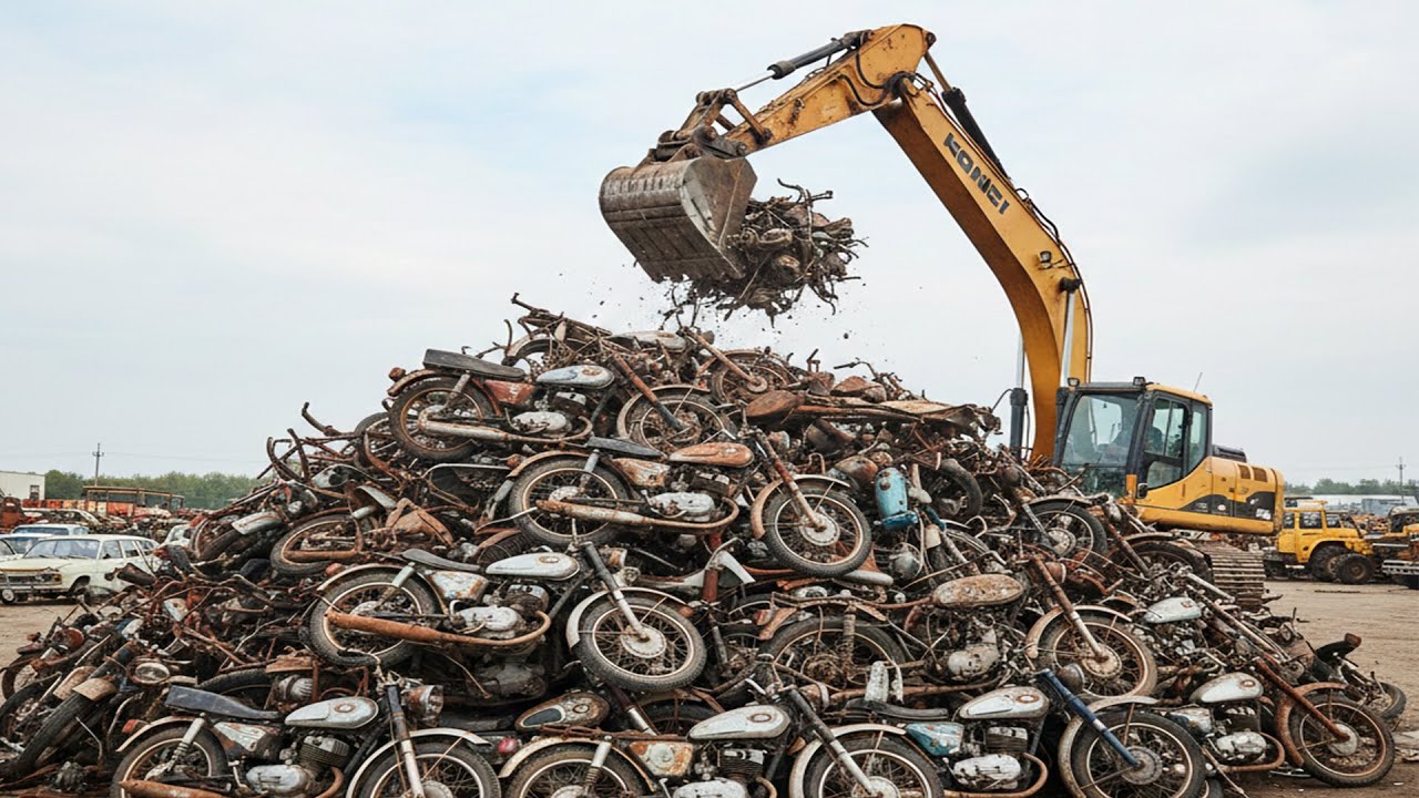 Inside a Modern Motorcycle Recycling Plant–The Amazing Way They Are Made