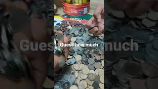 6Month saving coins Guess how much #shorts #shortvideo #shortsvideo #kerala #share #savings