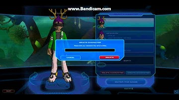 fusionfall deleting my character