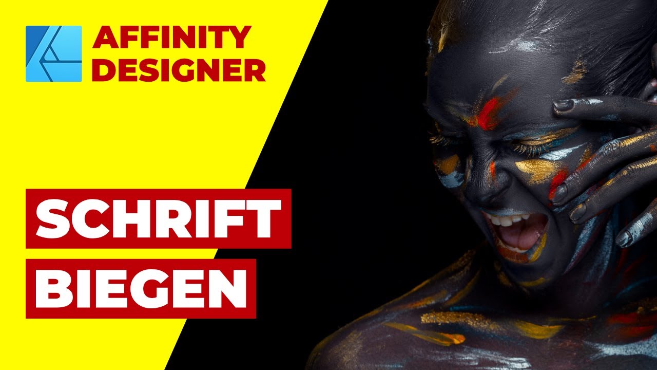 Affinity Designer Schrift Biegen Tutorial Deutsch Youtube