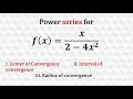 Power series of a function