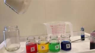 Examining the different densities in sugar-water.