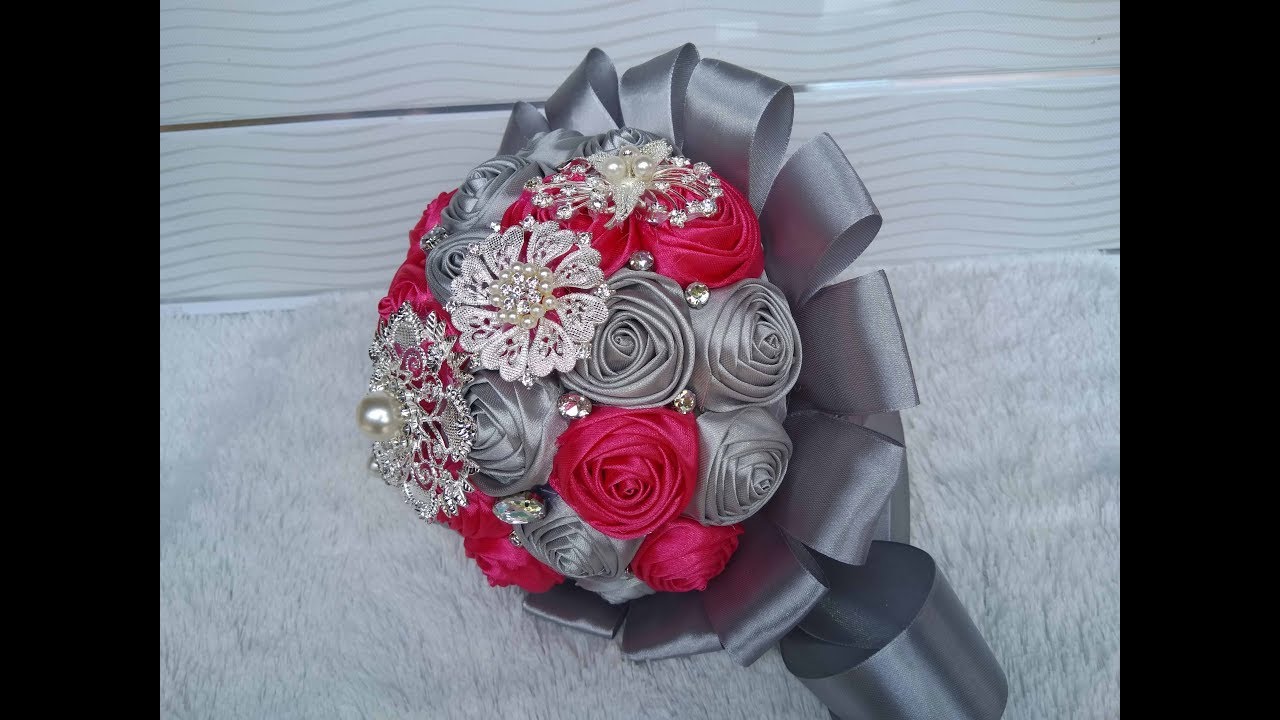 Membuat bunga  rose bud untuk bahan buket pengantin  YouTube