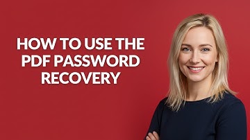 How to Use The Pdf Password Recovery - Julia