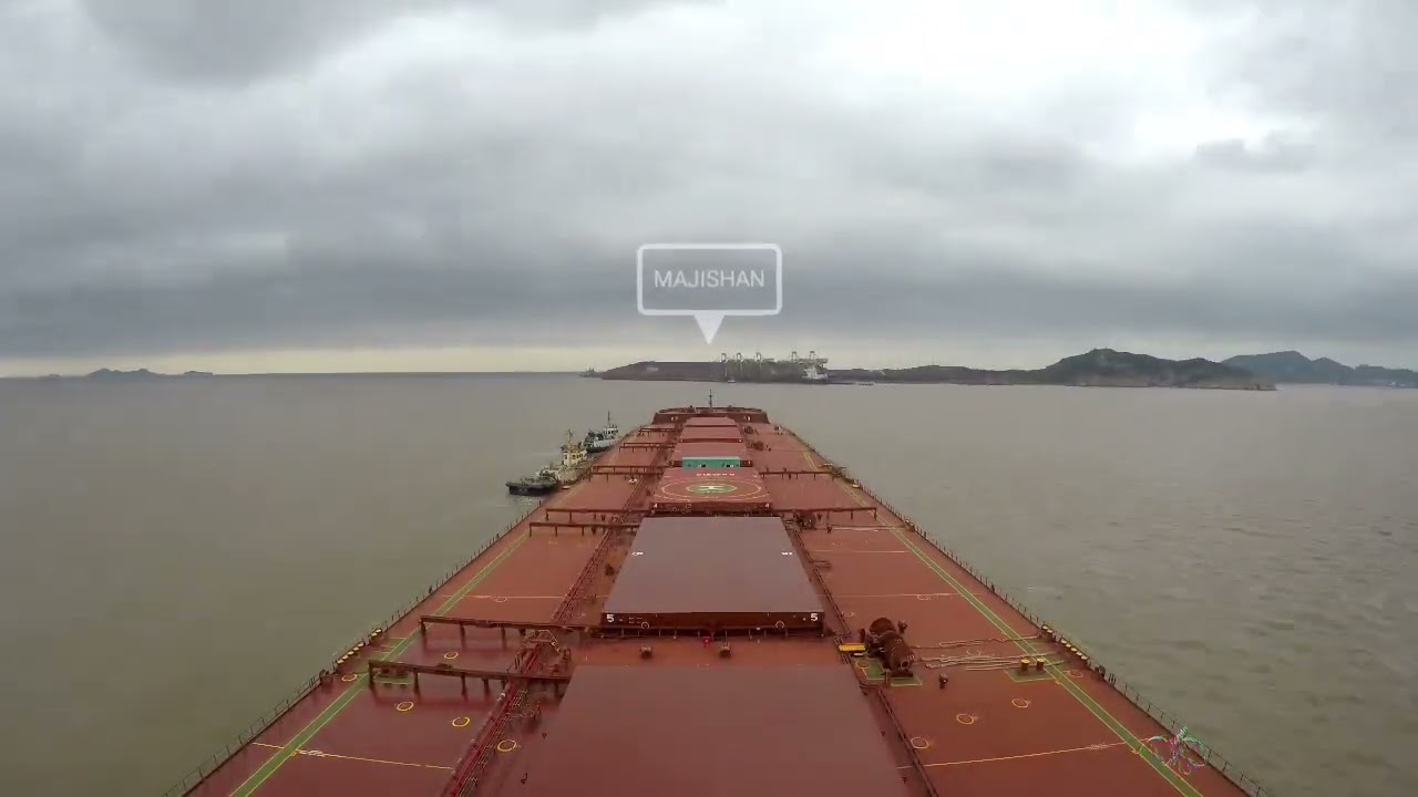 MAJISHAN PORT CHINA BERTHING.....FULL HD TIMELAPSE 