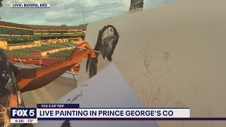 FOX 5 Zip Trip Bowie: Live painting
