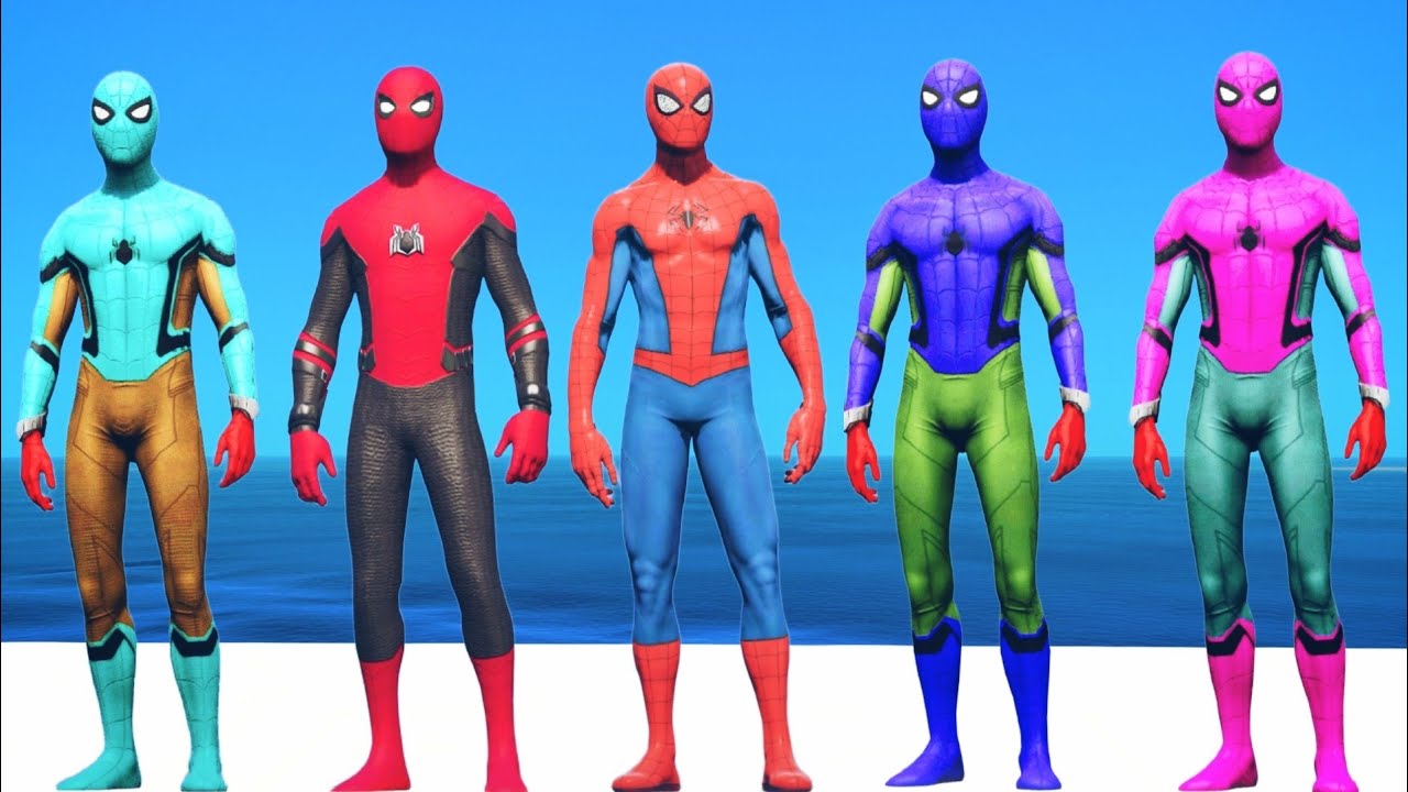 GTA 5 Epic Rangdolls | Captain America vs Rainbow Spider-Man Super ...