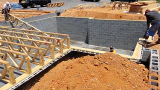 Framers Setting the Floor Trusses