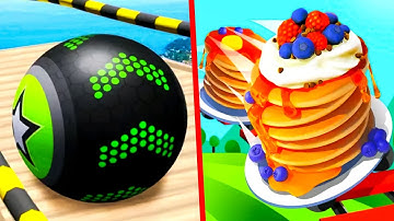 Going Balls | Pancake Run - All Levels iOS,Android Gameplay Walkthrough - New Apk Mega pro Update