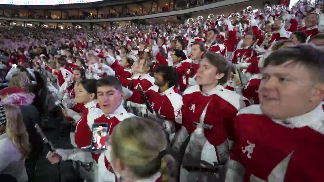 The University of Alabama Million Dollar Band Playing Stand Tunes at the 2024 Iron Bowl
