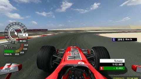 rFactor Schumi lap at Bahrain