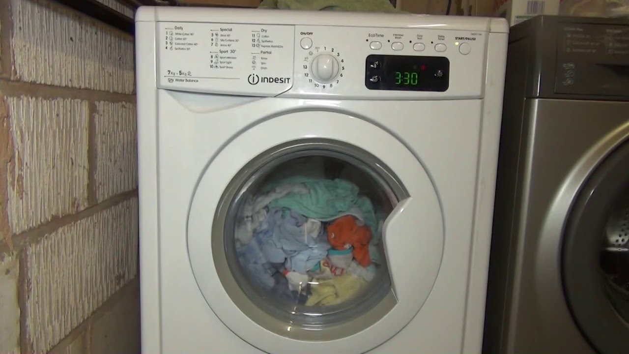 Indesit IWDE7145 Washer Dryer Cotton Drying spin 1400rpm (Pt 13/15