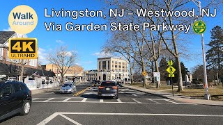 【4K60】 Driving - from Livingston, NJ to Westwood, NJ via Garden State Parkway