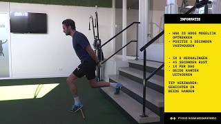 35  Isometrische lunge op trap