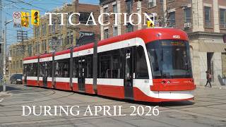 TTC Action – April 2026 | Streetcars & Buses in Toronto
