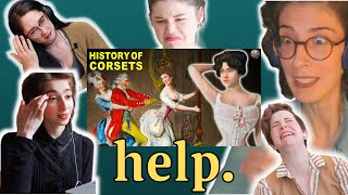 Reacting to the 'History of the Corset' || Busting (very weird) corset myths