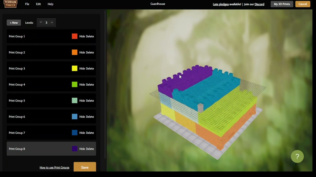 3D Print Buildings Easily with Print Grouping on TerrainTinker!