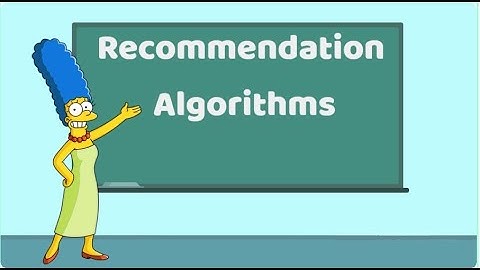 Marge Simpson explains Recommendation Algorithms