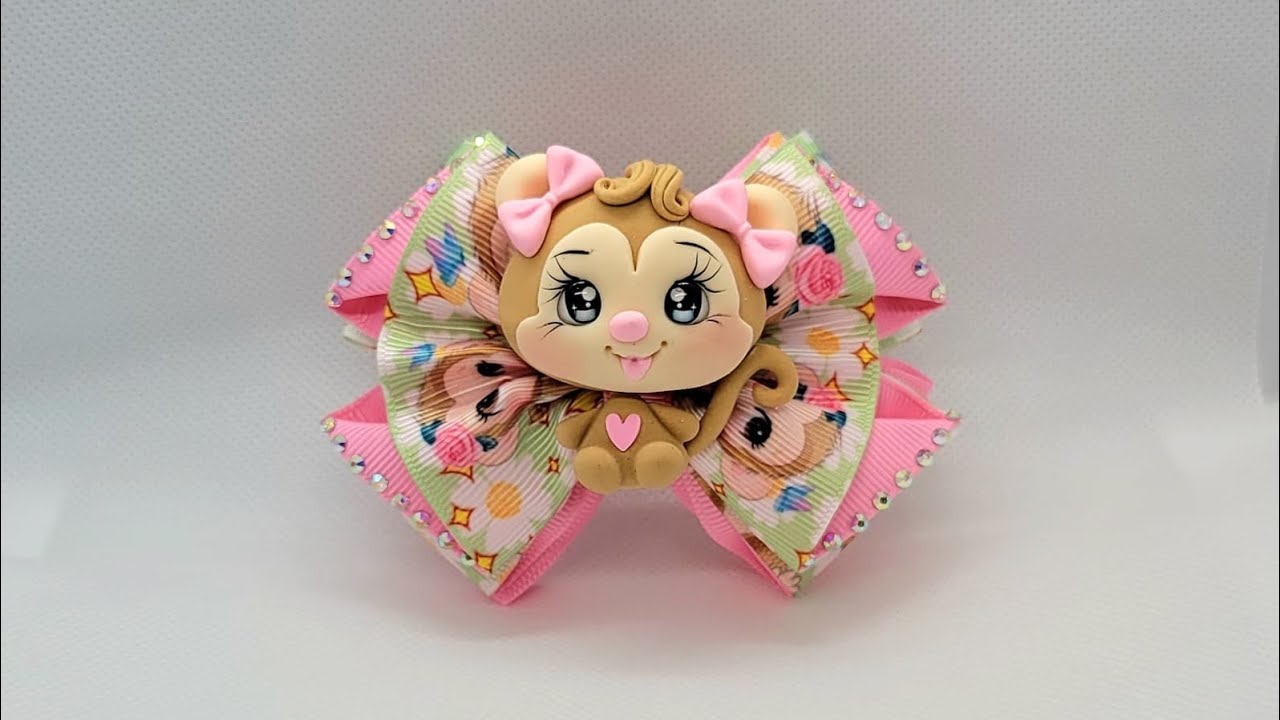 Moño para pares con listón de 4 cm o 3.8 cm #moñosfacilesdehacer