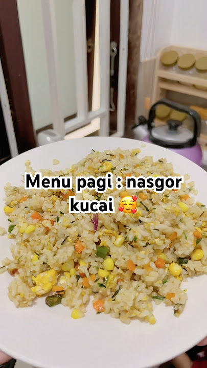 Menu sarapan pagi ini : nasgor kucai kesukaan aku dan suami 🥰 #dailyvlog #viralvideo #masakanrumah