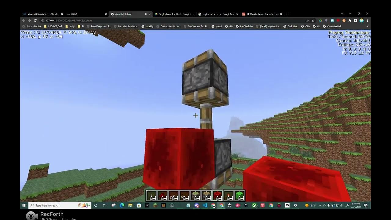 Eaglercraft update is amazing youtube