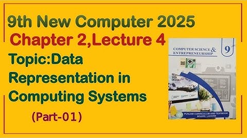 9Th Class Computer New Book 2025 || PCTB || Chapter 2 || Lecture 4 || 9th new Computer