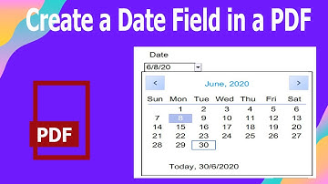 How to create a Date Field in a PDF form using Foxit PhantomPDF