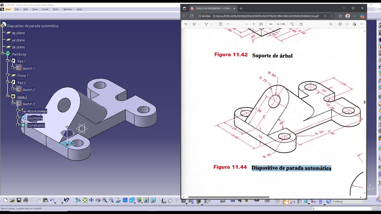 Dispositivo de parada automática en CATIA V5