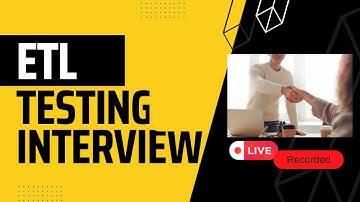 Etl testing Interview || Live Recorded