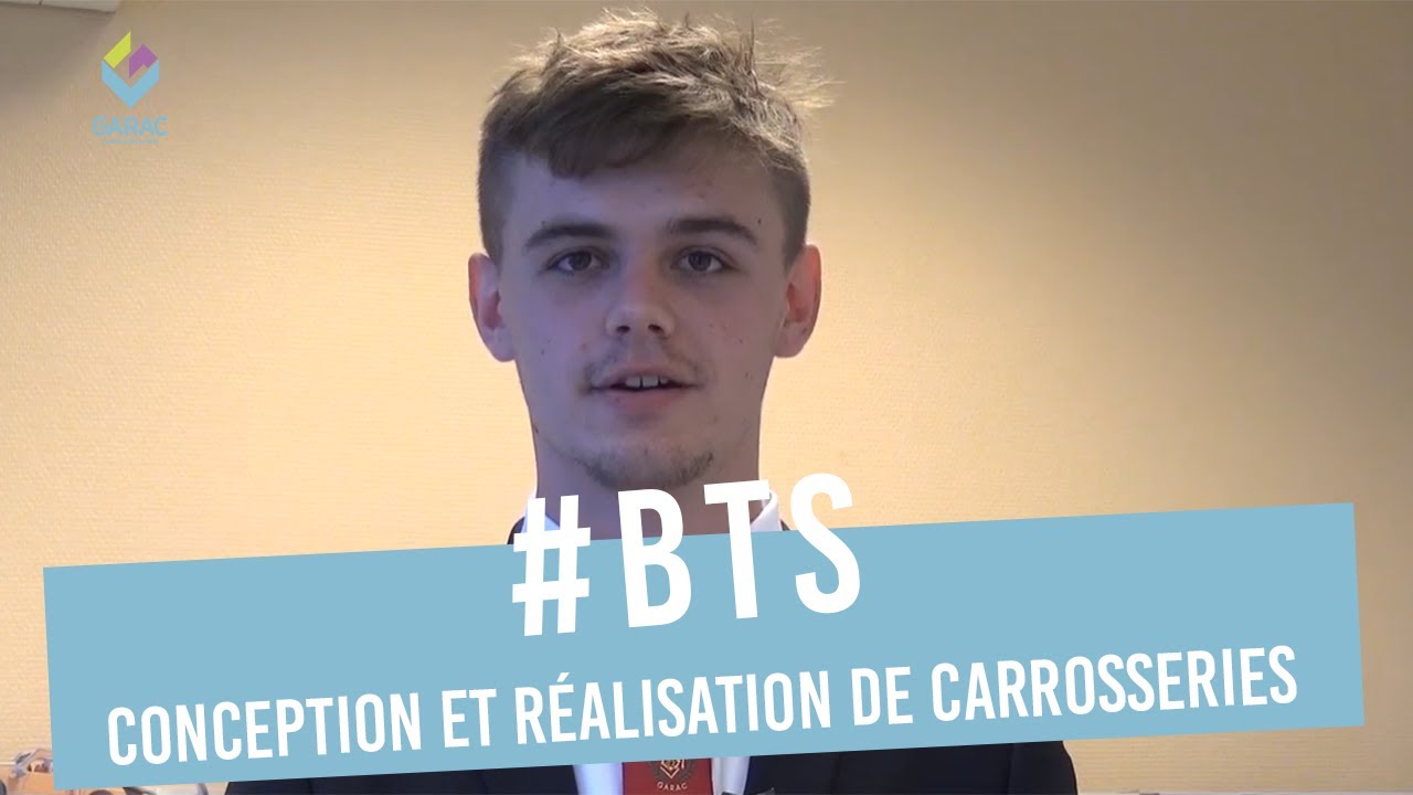 Nicolas en 2e année BTS Conception et Réalisation de Carrosseries au GARAC