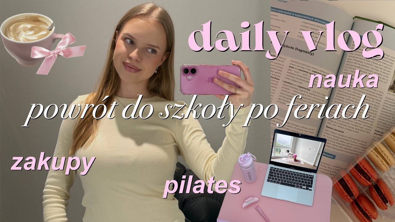 wracam do szkoły po feriach😐 zakupy, nauka, pilates🎀