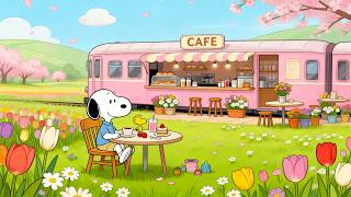 Snoopy’s Spring Morning Railway Cafe 🌸☕ Soft Lofi Beats for Relax, Study & Happy Mood screenshot 5