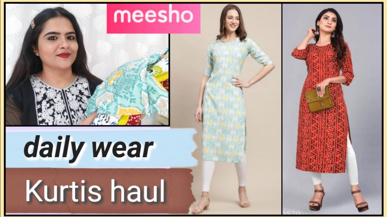 Meesho Kurtis / Kurtas haul latest 2023 affordable kurta from Meesho