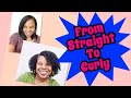 From Straight To Curly Wash n go (Watch Me Revert Back💦)