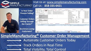 Order Management Software for Small Business | SimpleManufacturing ERP