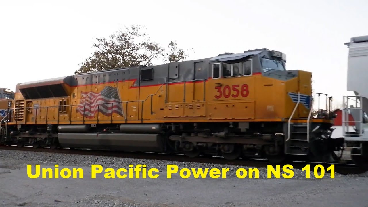 All Union Pacific Power on NS 101 at Belle Mina - YouTube