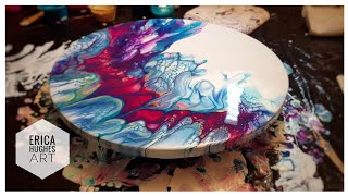 Hairdryer Blowout / Bloom Recipe / Acrylic Pouring Techniques / Pour Painting