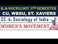 WOMEN'S MOVEMENT | SOCIOLOGY OF INDIA | CC - 4 | SEMESTER - 2 | বাংলায় সমাজতত্ত্ব I