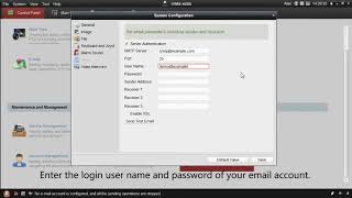 How to setup email notifications on ivms 4200