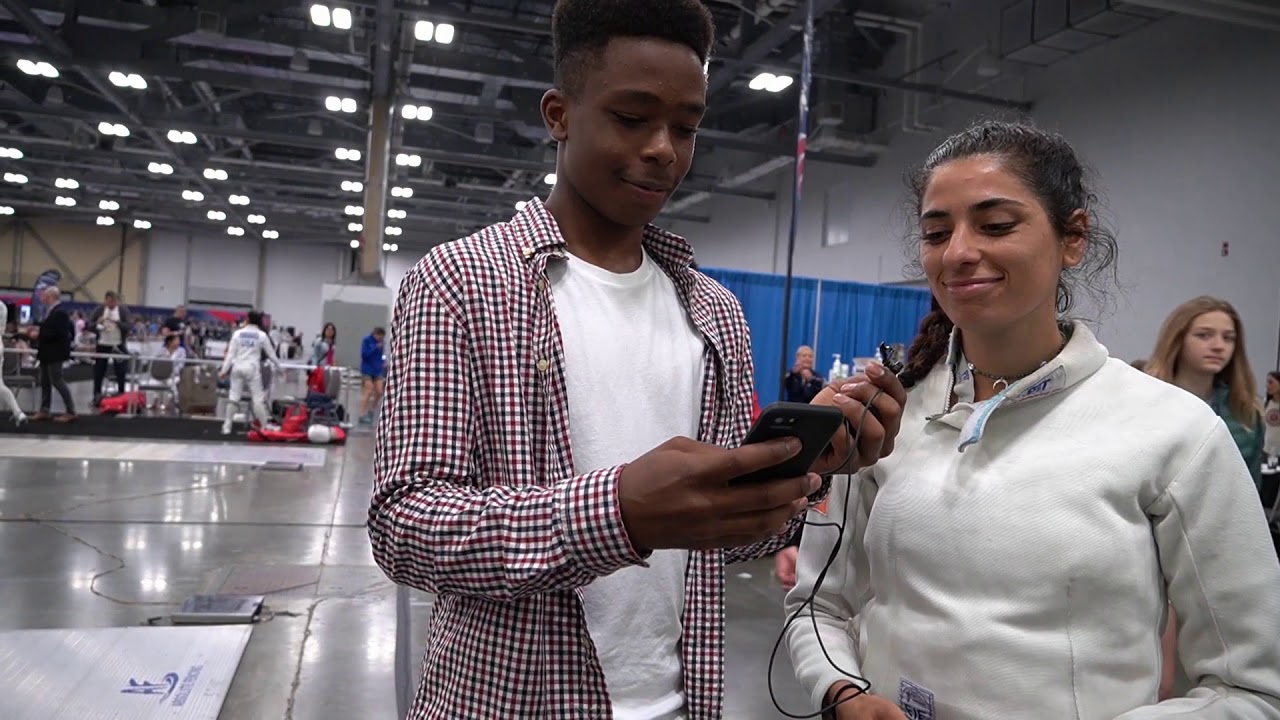 Interview with fencer Natalie Vie - YouTube