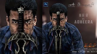KGF 2 Movie Poster Design In Photoshop | Yash | KGF Chapter 2 First Look Motion Poster Tutorial