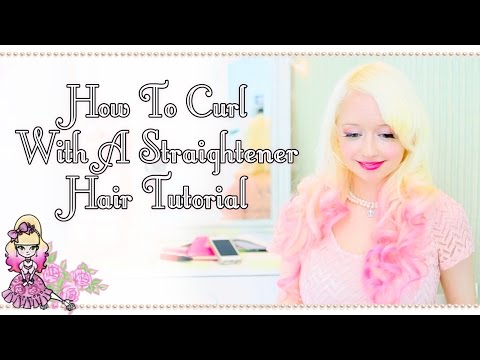 How To Curl Hair Using A Straightener - Hair Tutorial - Violet LeBeaux