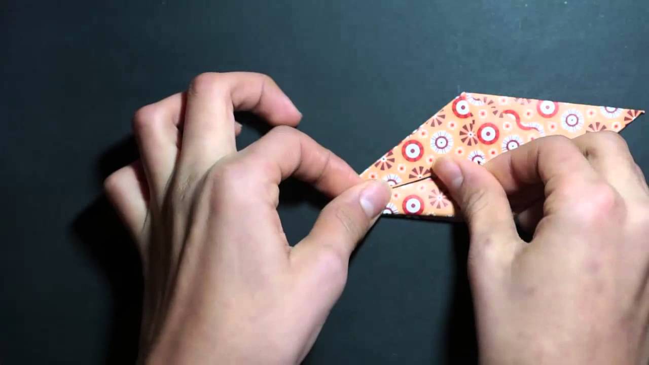 Origami Kranich Sitzend 06 Youtube