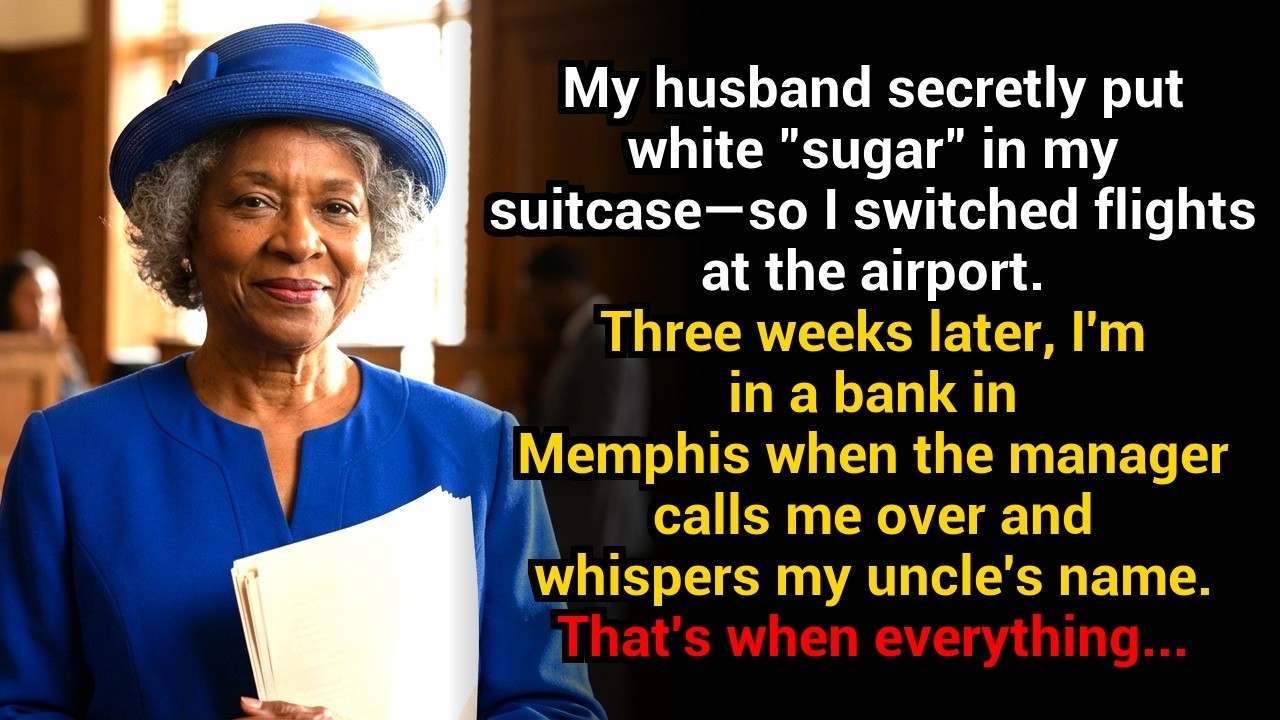 My husband secretly put white “sugar” in my suitcase — so I switched flights at the airport