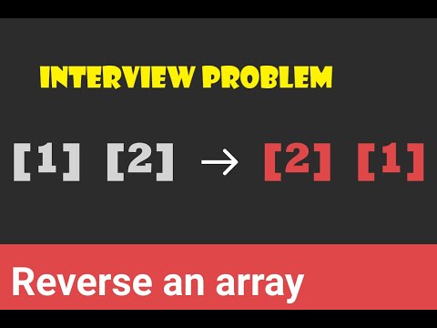 REVERSE AN ARRAY | INTERVIEW PROBLEM | DSA| LOVE BABBAR