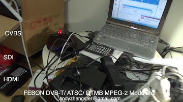 FEBON HDMI MPEG-2 Modulator transmitter for  DVB-T ATSC DTMB
