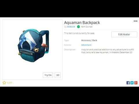 roblox adventurer backpack