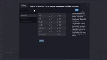 Setting and Modifying Market Data Subscriptions in Tradovate